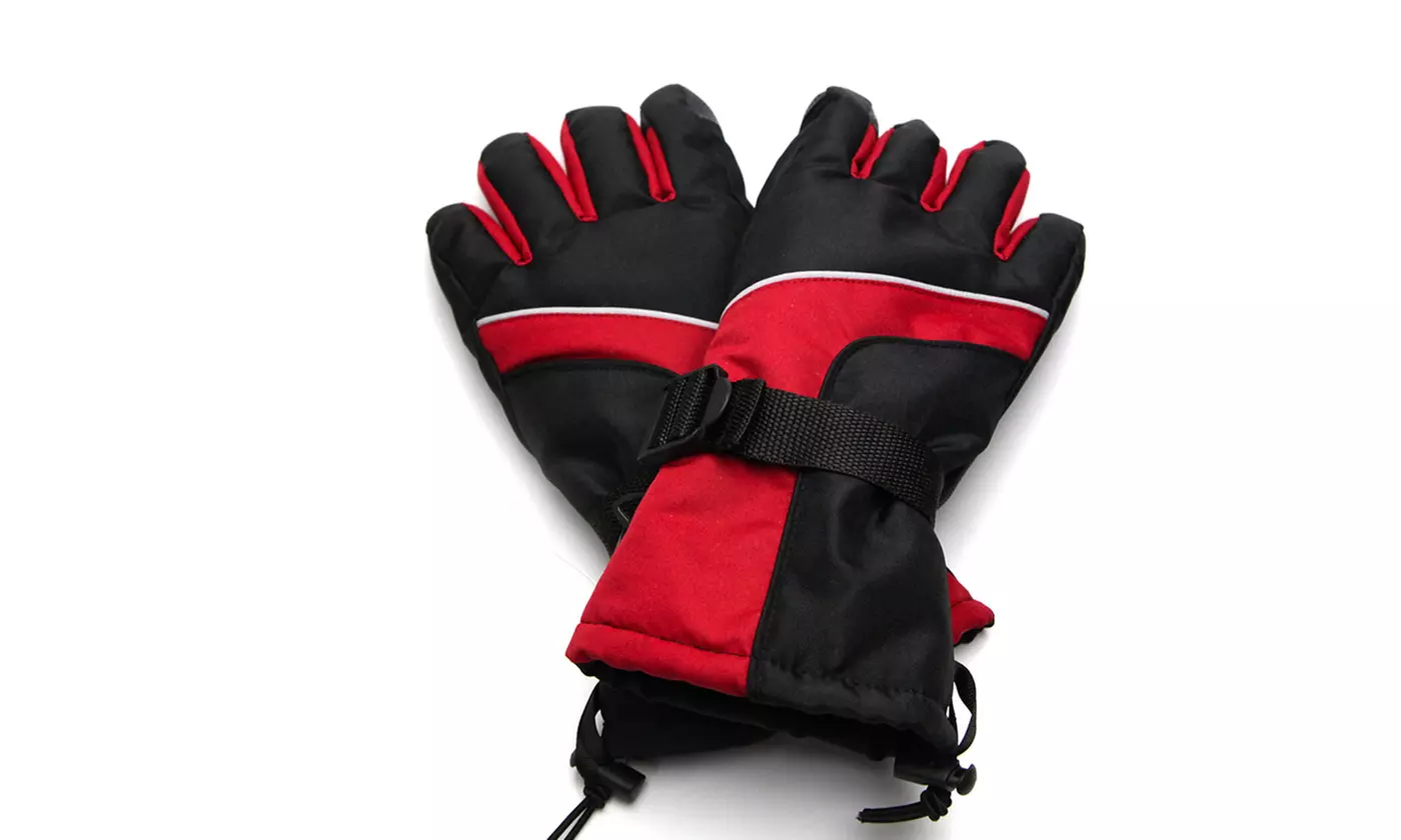 Men Waterproof Winter Ski Snowboard Gloves for Skiing Snowboad Shoveling Outdoor