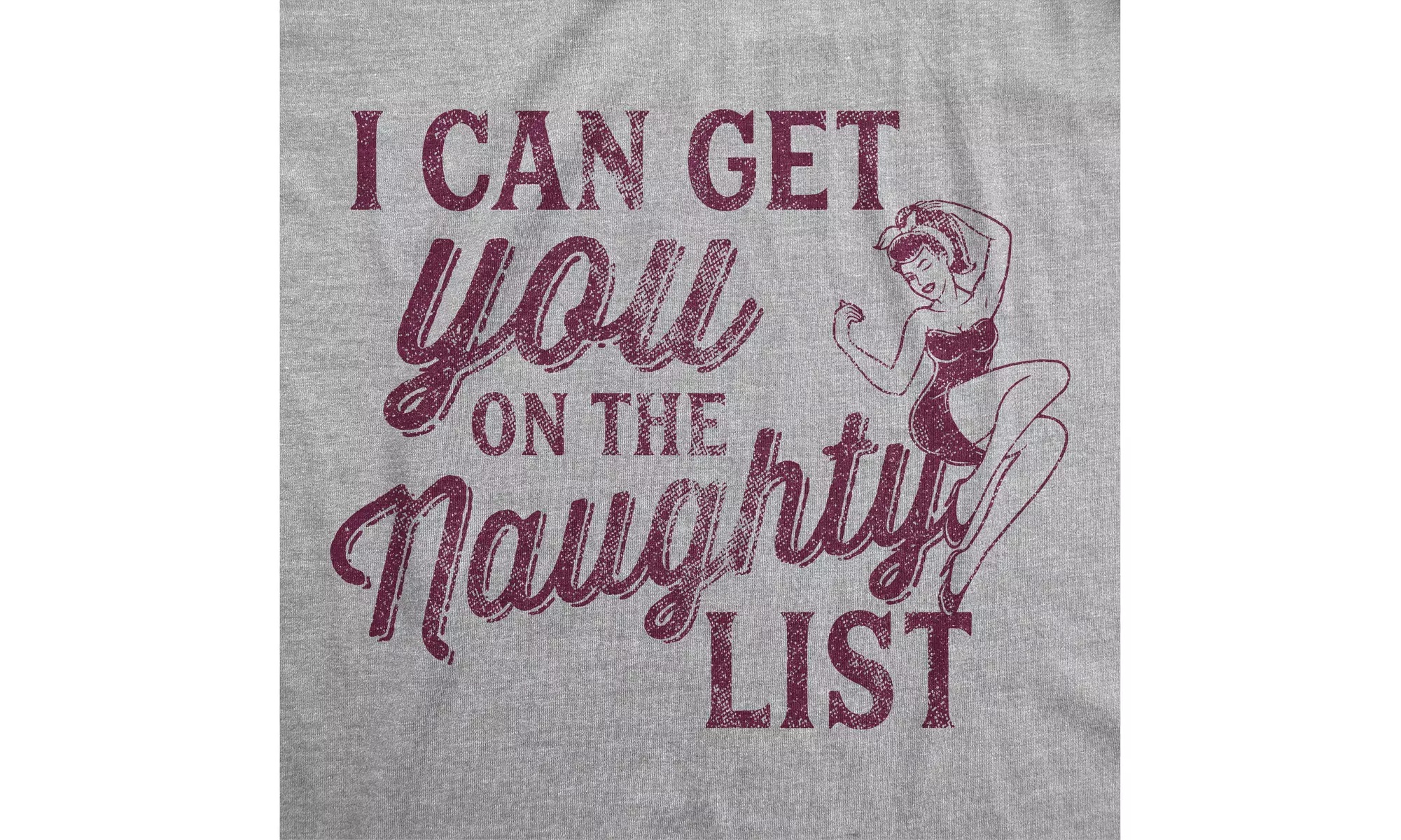 Mens I Can Get You On The Naughty List Tshirt Funny Santa Christmas Graphic Tee - Second Medium