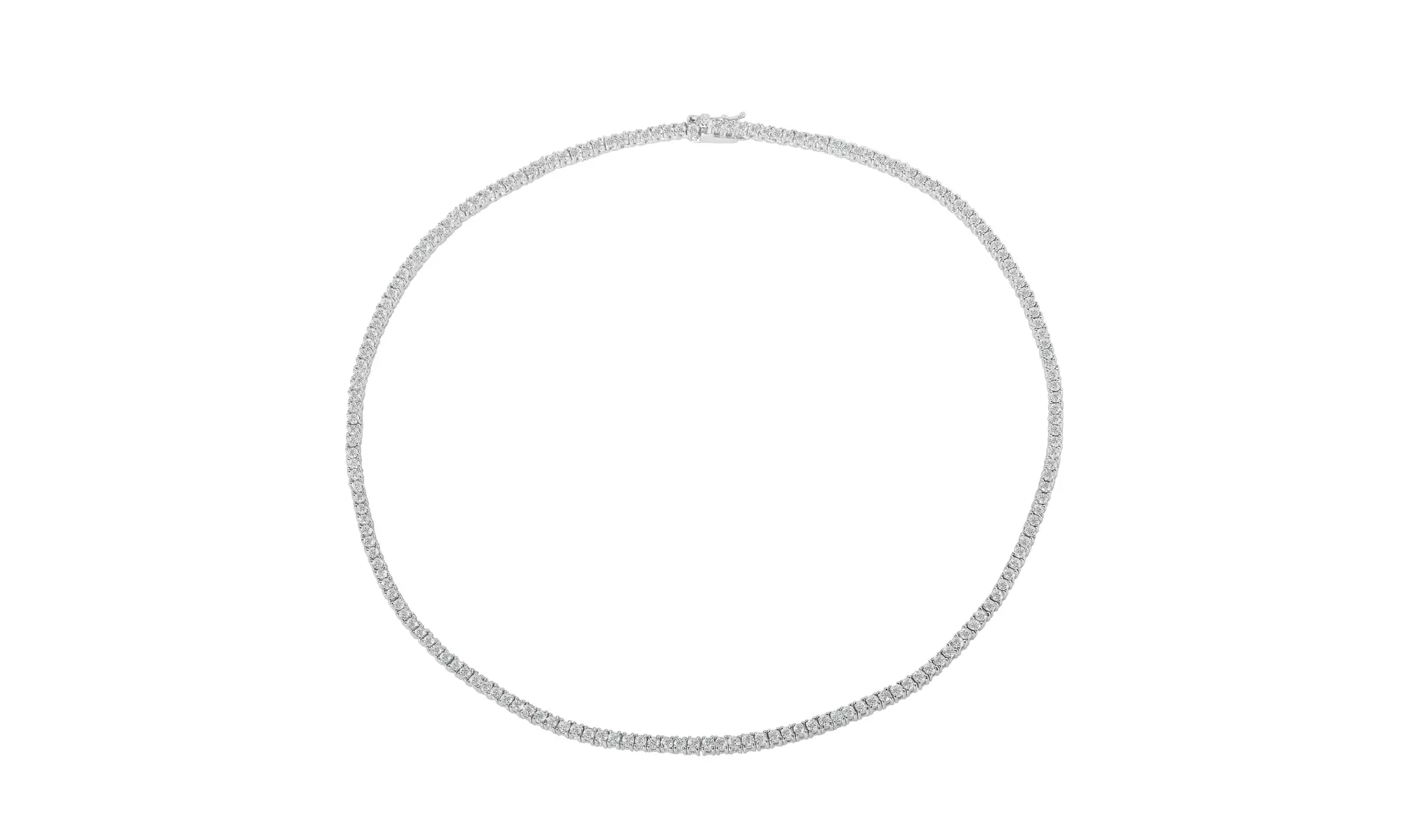 Cubic Zirconia Dainty Tennis Necklaces 