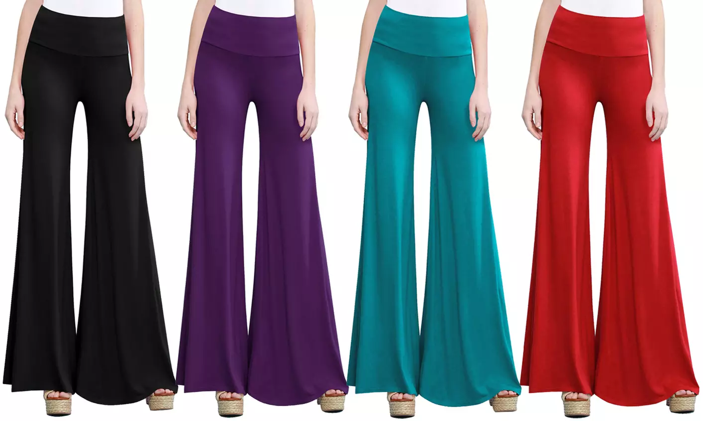 Made by Johnny Women's Casual Comfy Wide Leg Palazzo Pants
