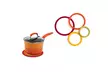 Non-slip Heat Resistant 4 Silicone Trivets Multi-color Circles  - Second Medium