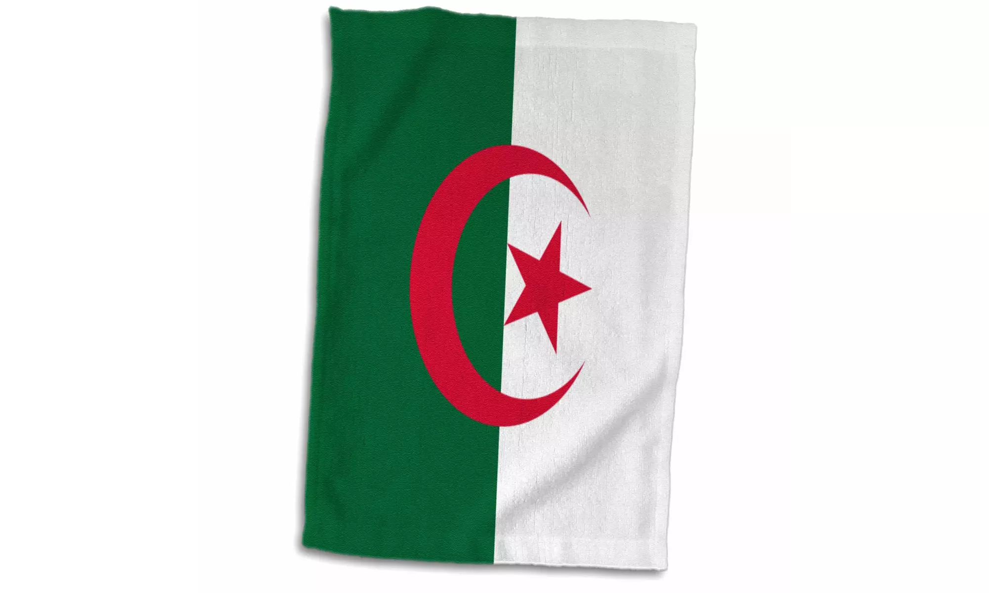  Towel - Flag of Algeria - Algerian green white red Islamic crescent moon  - Primary Image