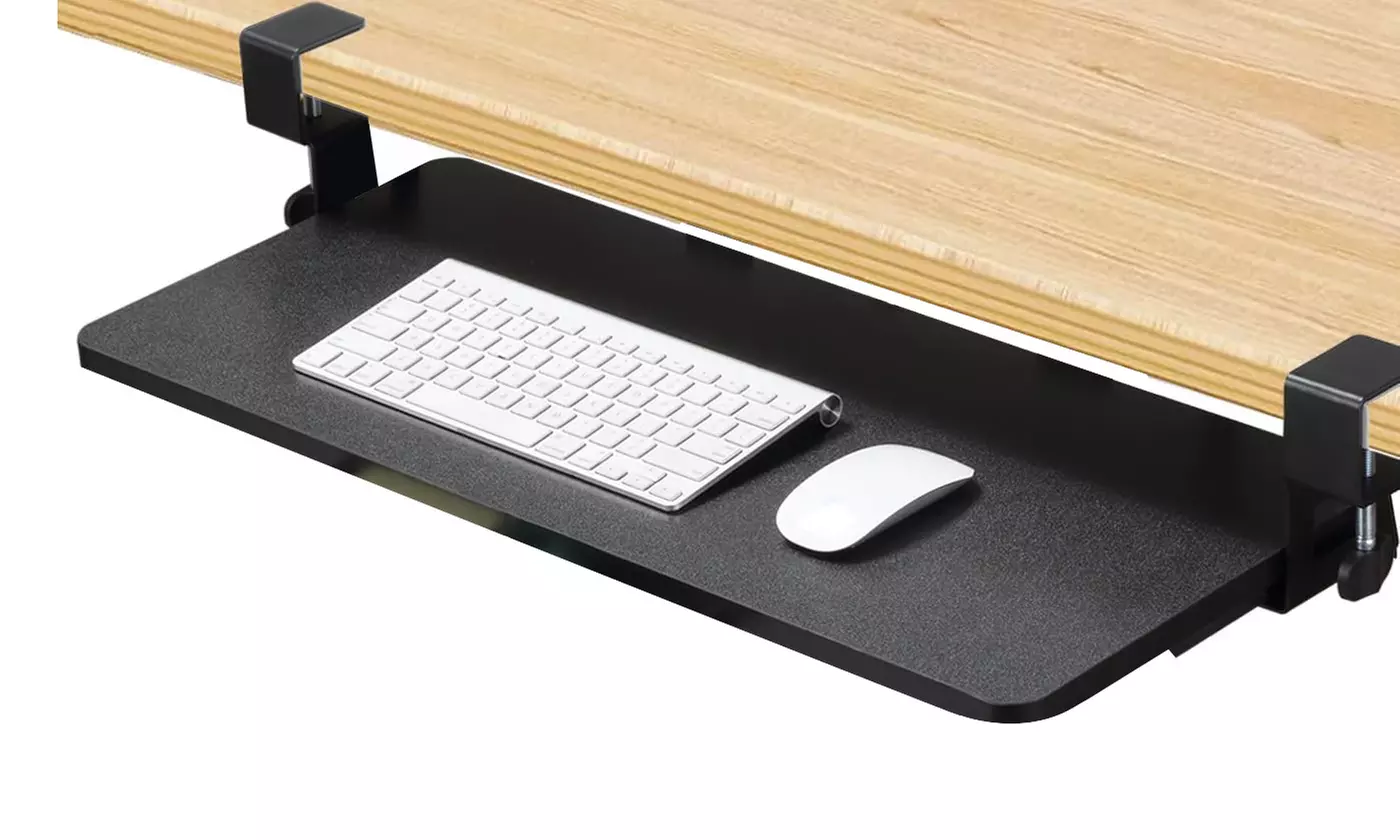  NewHome Retractable Under-Desk Keyboard and Mouse Tray