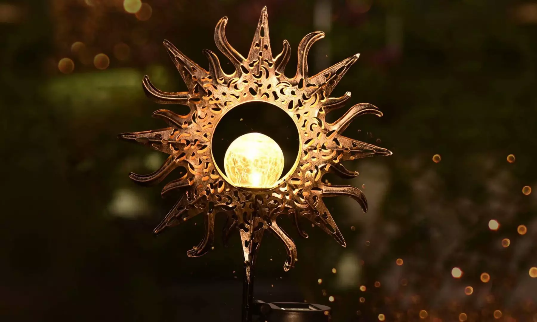 Solar Lights Outdoor Decorative Light Sun Solar Lights Metal Decorative Stakes