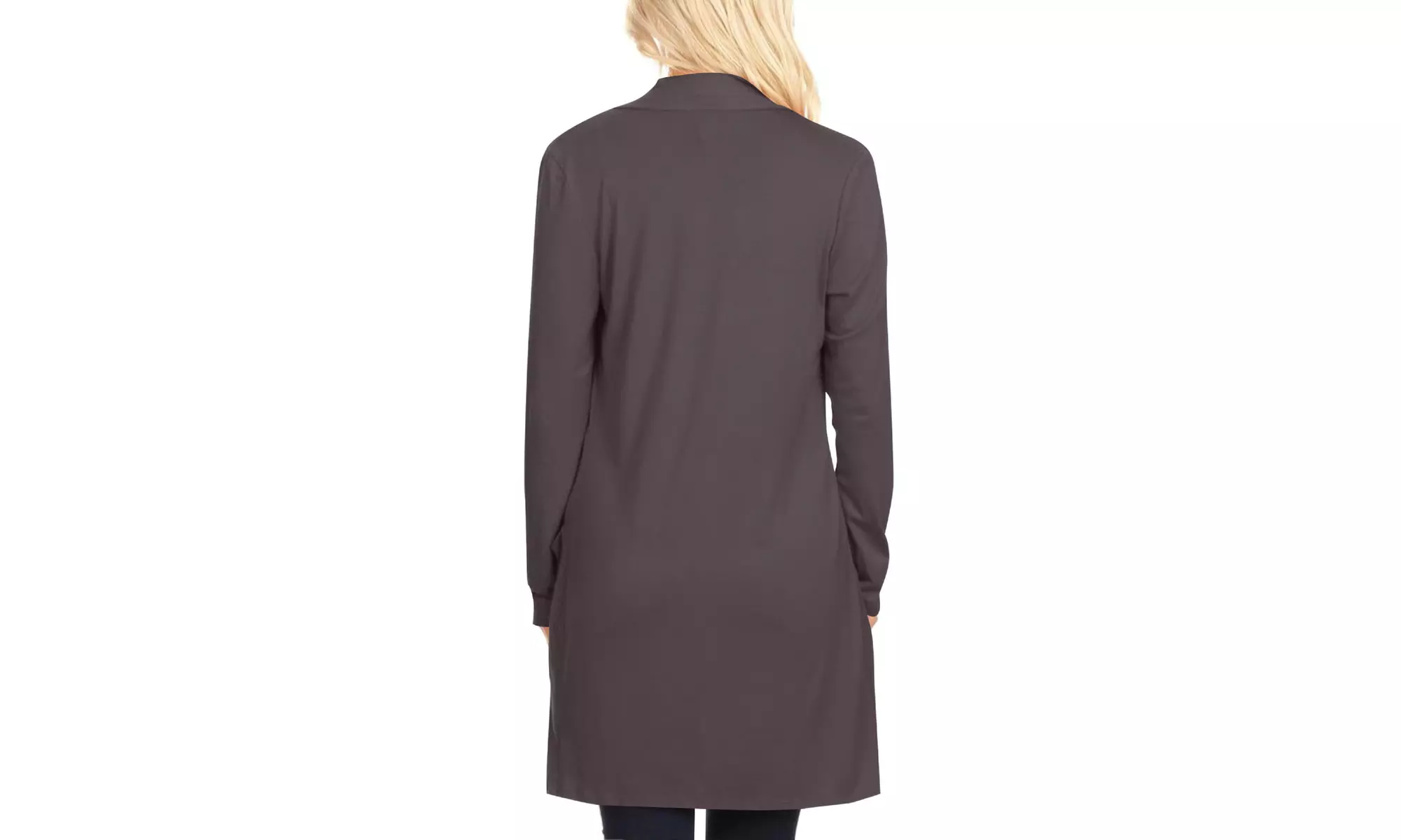 Women's Casual Long Sleeve Solid Open Cardigan