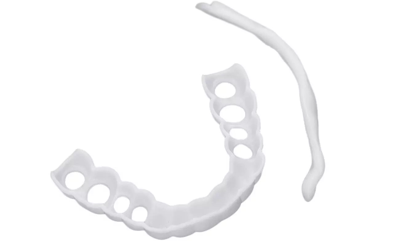 Smile Teeth Cosmetic Veneers Dentistry Snap On Comfort Covers Fix One Size IN US - Primary Image