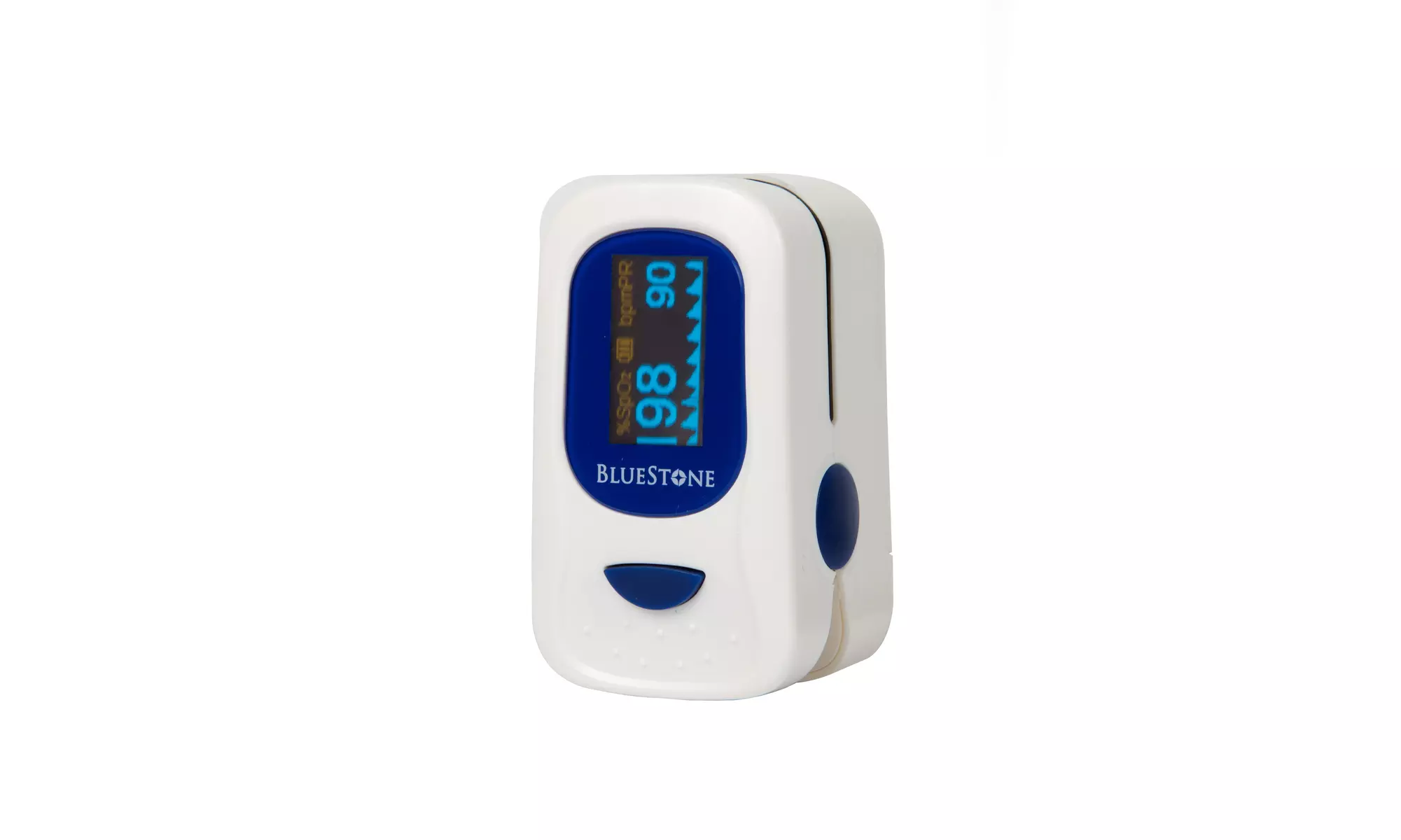 Finger Tip Heart Rate Pulse Oximeter Blood Oxygen Saturation O2 Level Monitor - Primary Image
