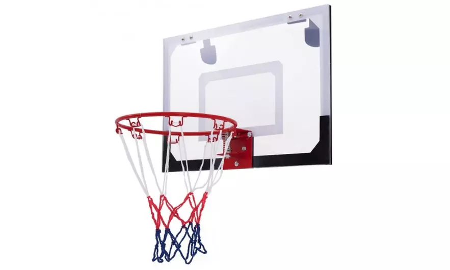 Over-The-Door Mini Basketball Hoop Includes Basketball & Hand Pump - Primary Image