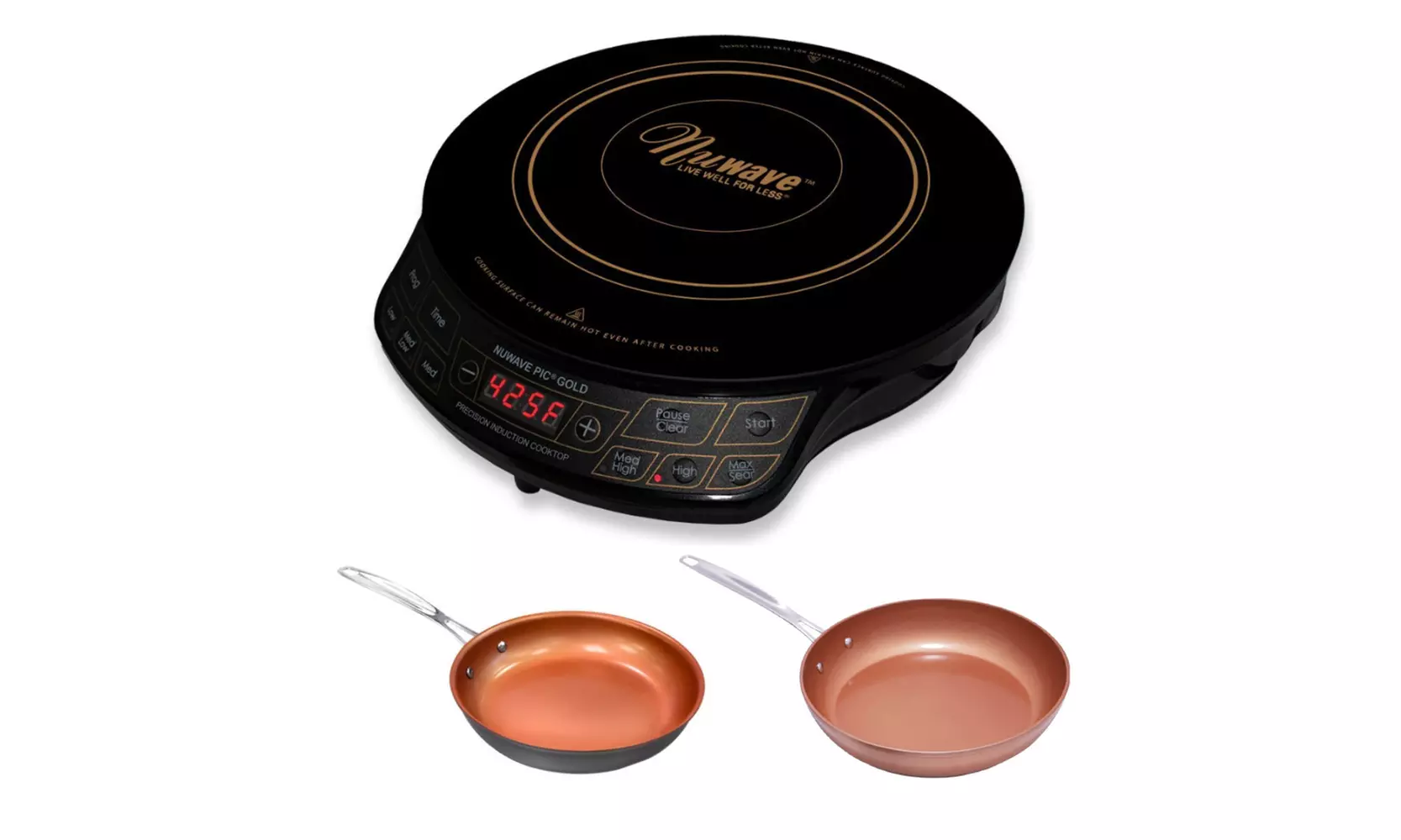 Nuwave Gold Induction Cooktop with 9-inch and 8-inch Fry Pan - Primary Image