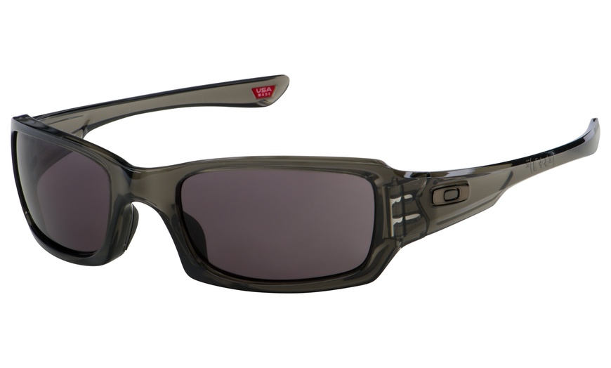 Oakley Fives Squared Sunglasses OO9238-05 Grey Smoke Warm Grey Lens |  Groupon