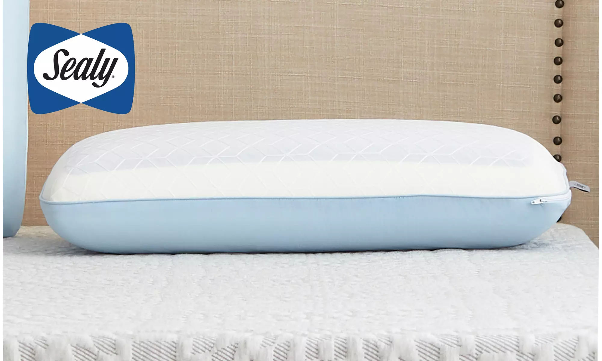 Sealy DuoChill Cooling Memory Foam Bed Pillow with Anti-Microbial Cover - Primary Image