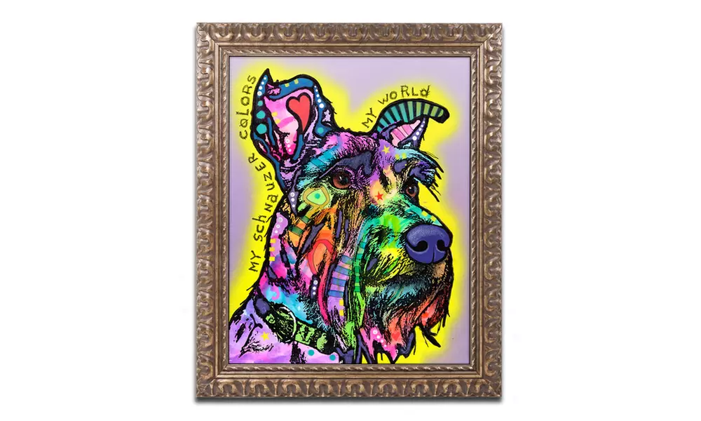 Dean Russo 'My Schnauzer' Ornate Framed Art - Primary Image