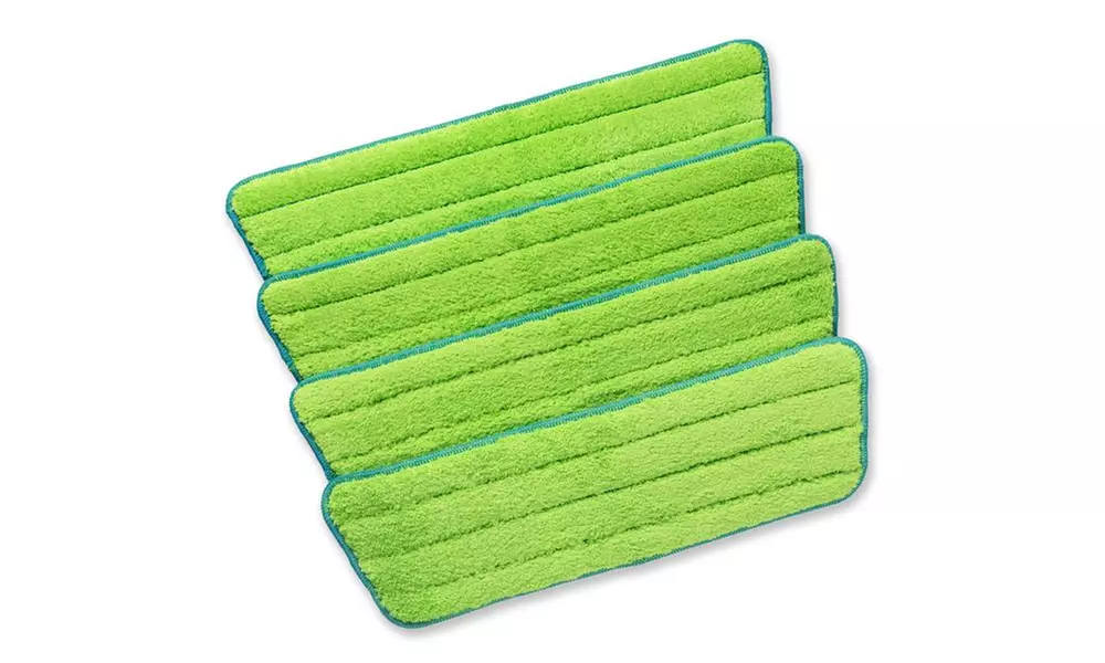 Homevative Microfiber Spray Mop Kit with 7 Reusable Pads, 2 Bottles, and Scraper (11-Piece) - Second Medium