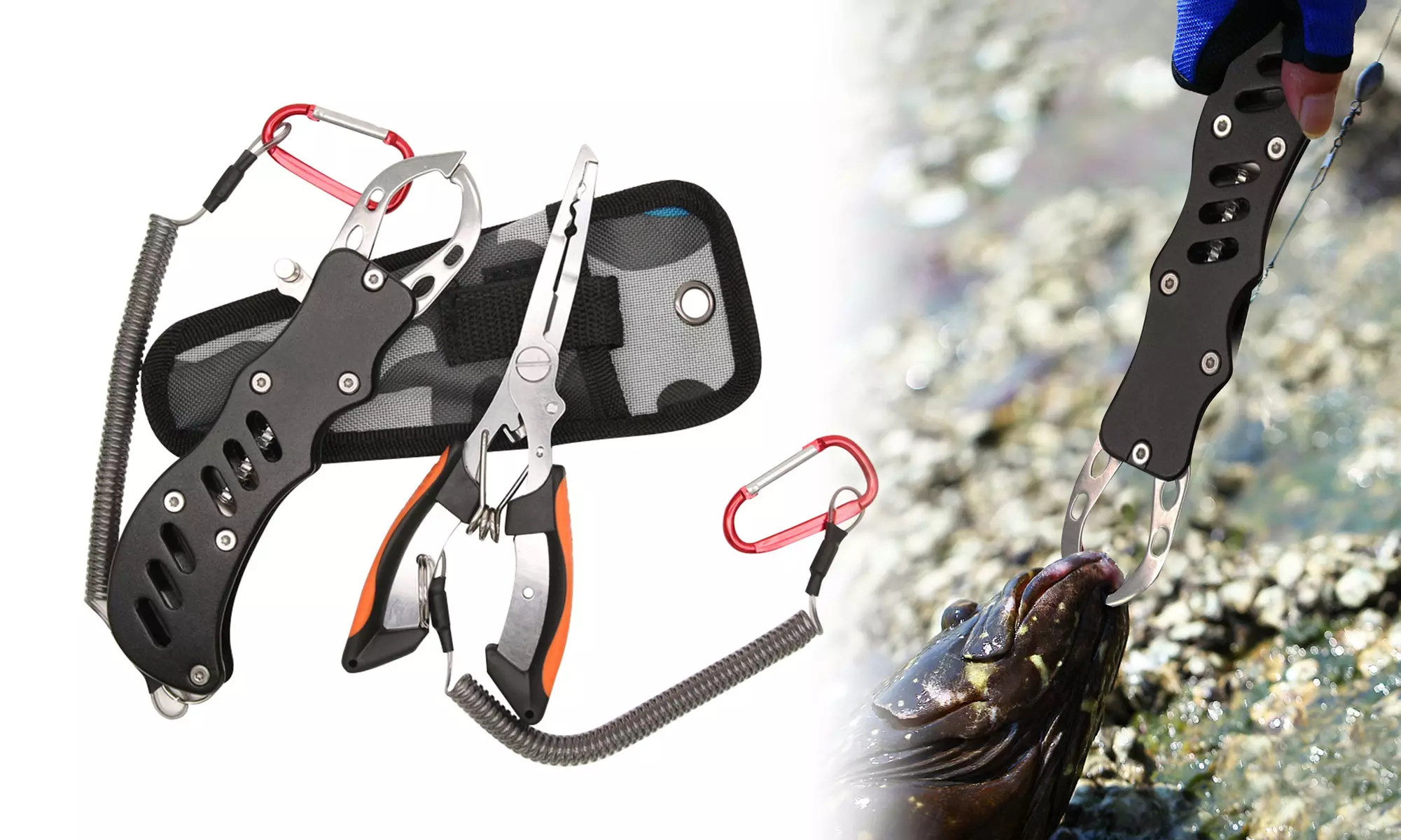 Fishing Pliers Fishing Gripper Multi Function Fishing Pliers kit Fishing Gear - Primary Image