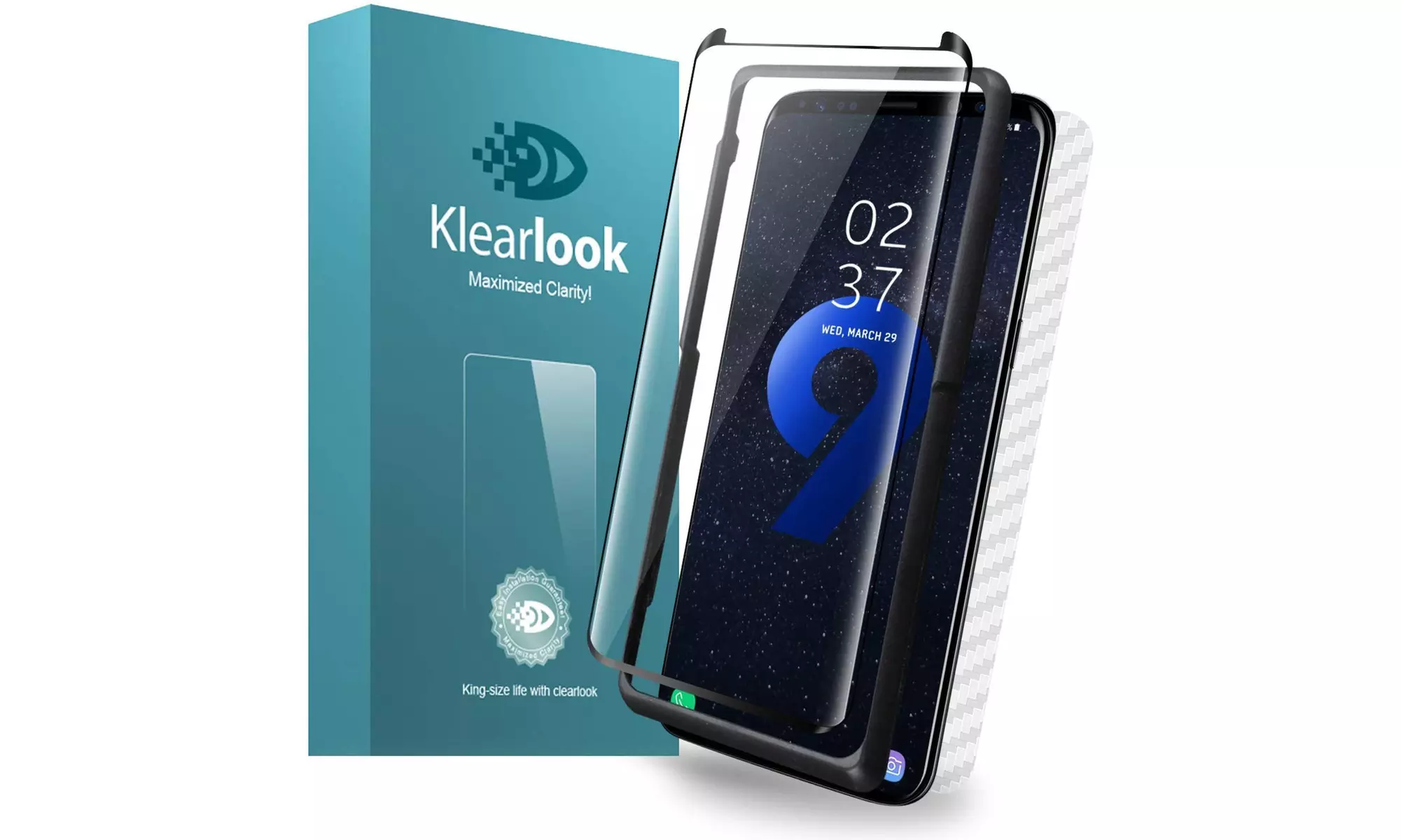 Galaxy S9 Plus Screen Protector Tempered Glass Case Friendly - Primary Image