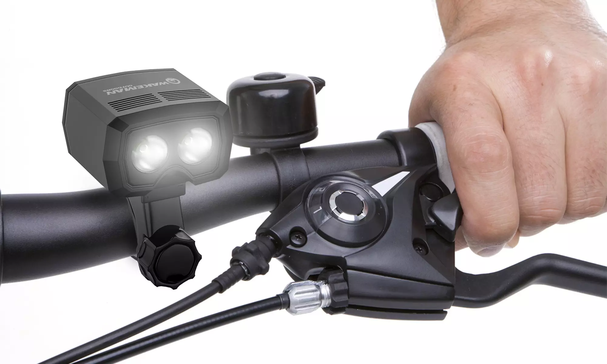 LED Front Bicycle Headlight by Wakeman - Primary Image