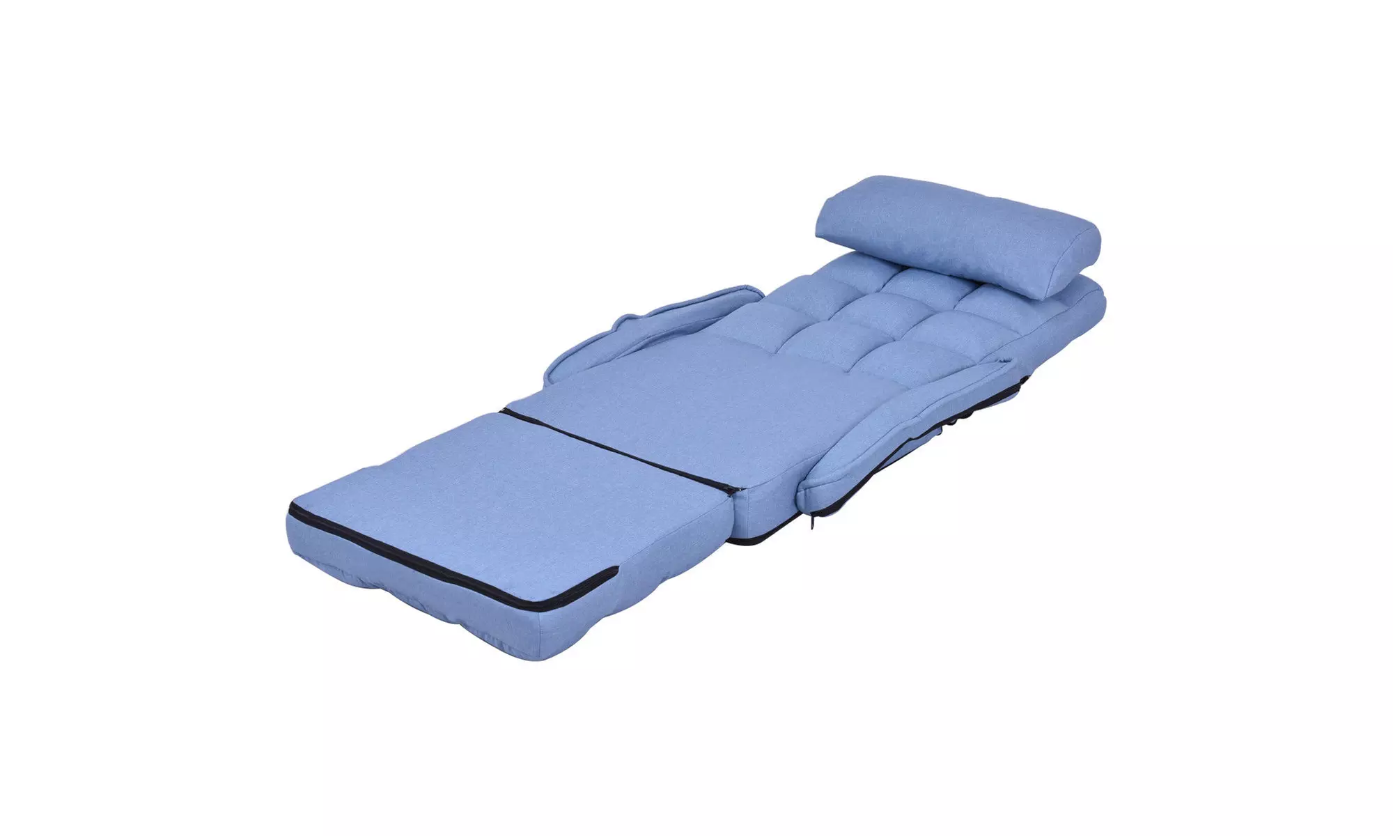 Costway Lazy Sofa Lounger Bed Floor Chair Sofa with Armrests and pillow