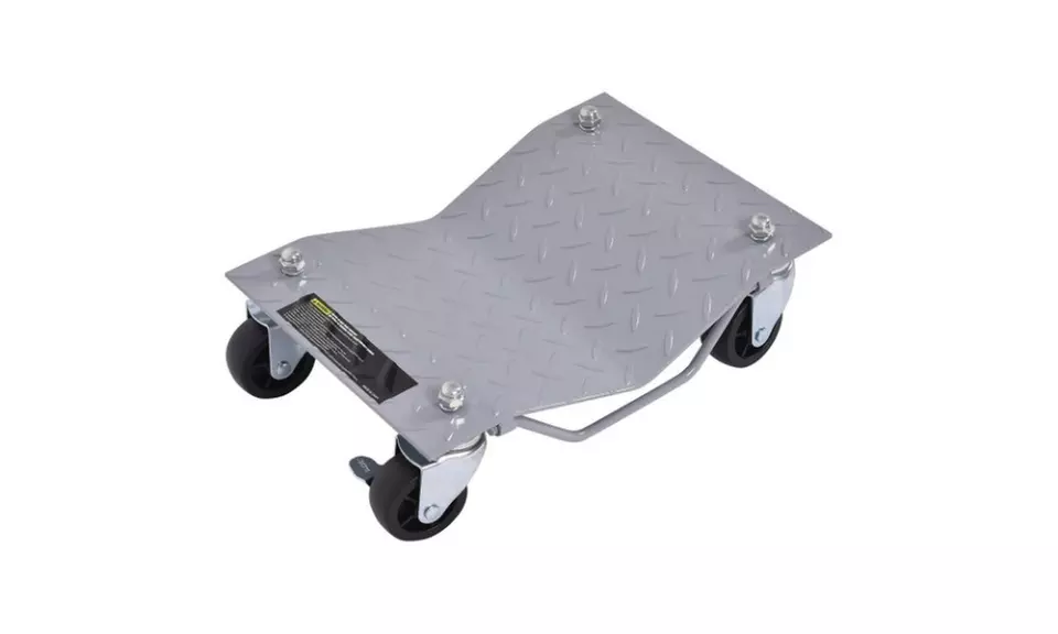 4 X 3" Set Tire Wheel Dollies Dolly Vehicle Car Auto Repair Moving Diamond Gray - Primary Image