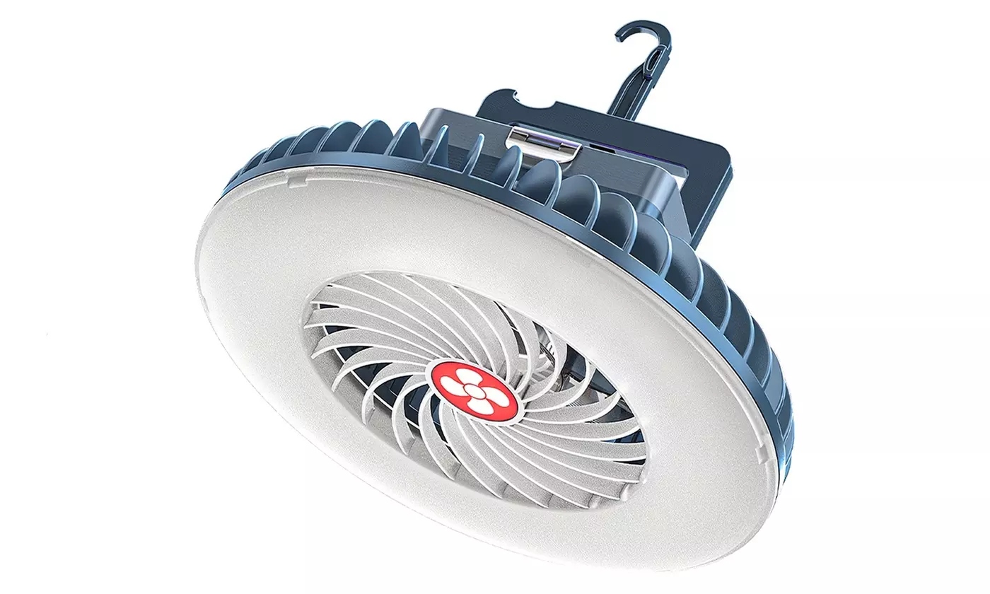 LakeForest 3-In-1 Camping LED Fan Lantern Hanging Tent Light Power Bank