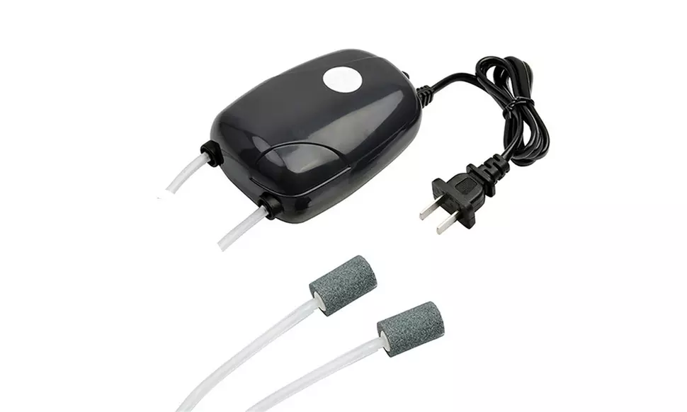 300 Gallon Silent Air Pump Aquarium Large Fish Tank Pump 2 Outlet - Second Medium