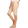 Image 12: Women's Stretchy 5 Pocket Classic Bermuda Shorts