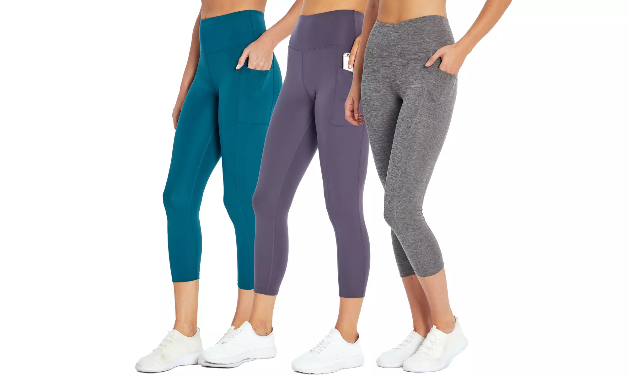 Bally Fitness High-Rise Slimming Pocket Capris 22''  - Primary Image
