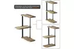 3 Tier Rustic Wood Floating Shelves for Bedroom Living Room Bathroom Kitchen - Second Medium