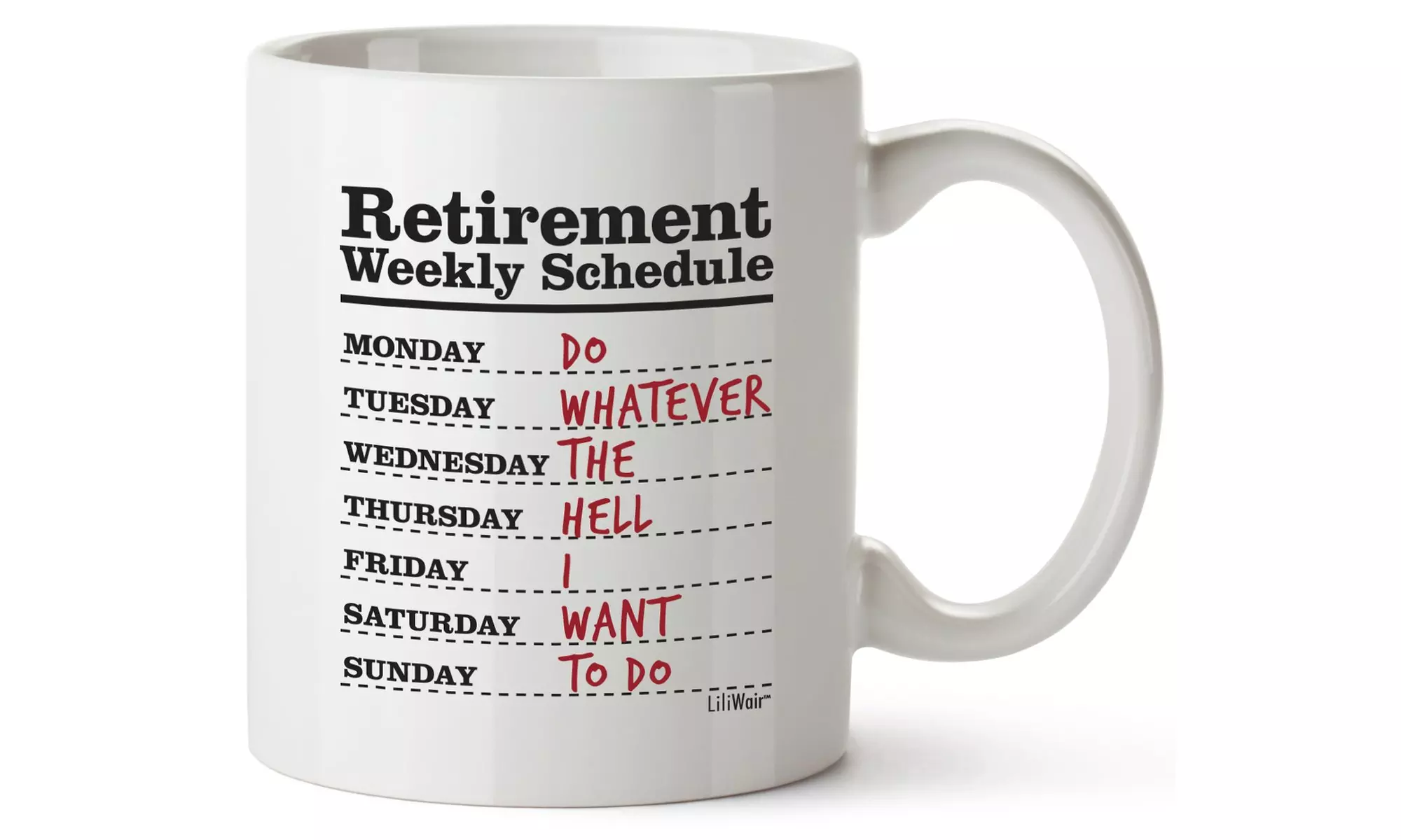 LiliWair Funny Retirement Gifts for Women Men. Retirement Coffee Mug Gift - Second Medium