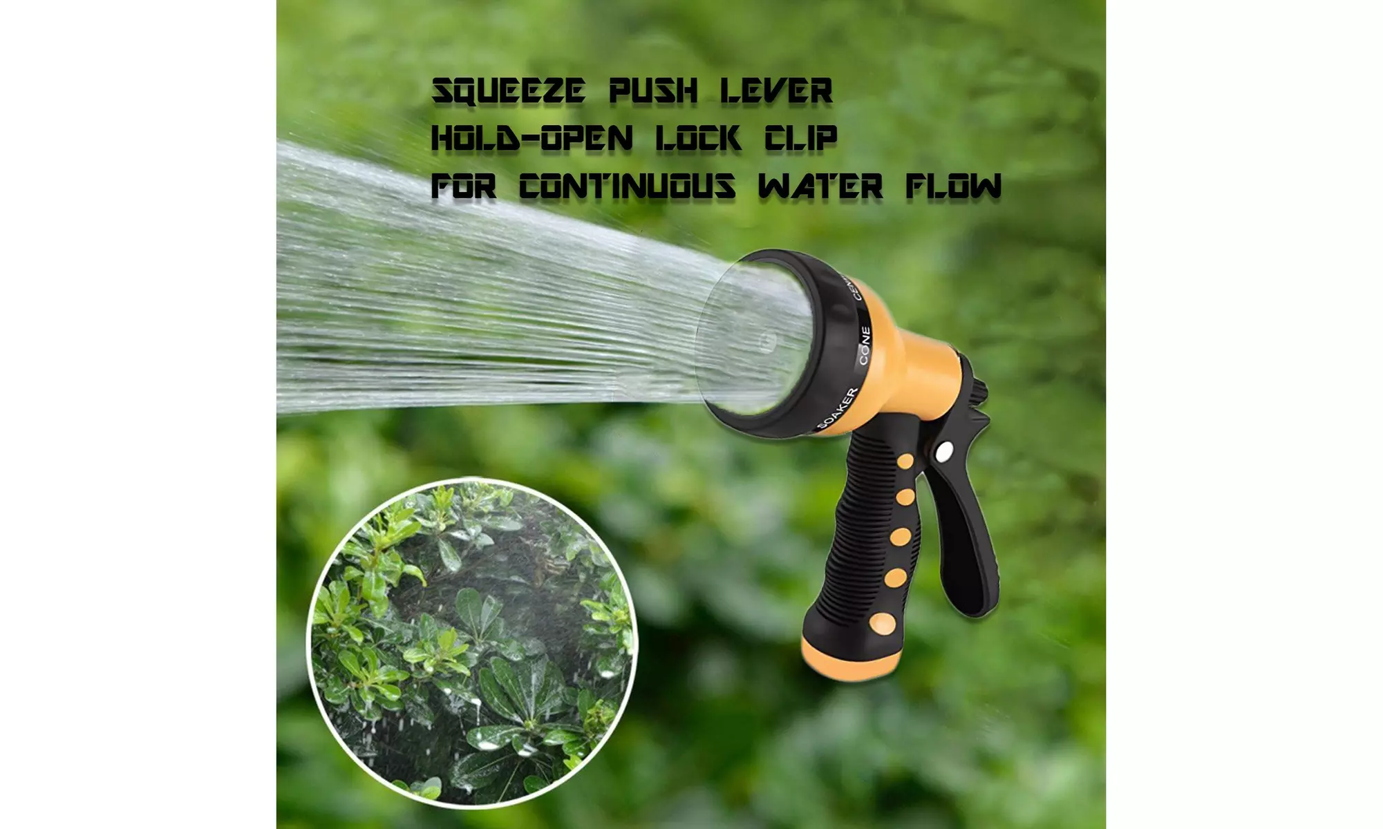 Heavy Duty Garden Hose Nozzle Hand Sprayer - Second Medium