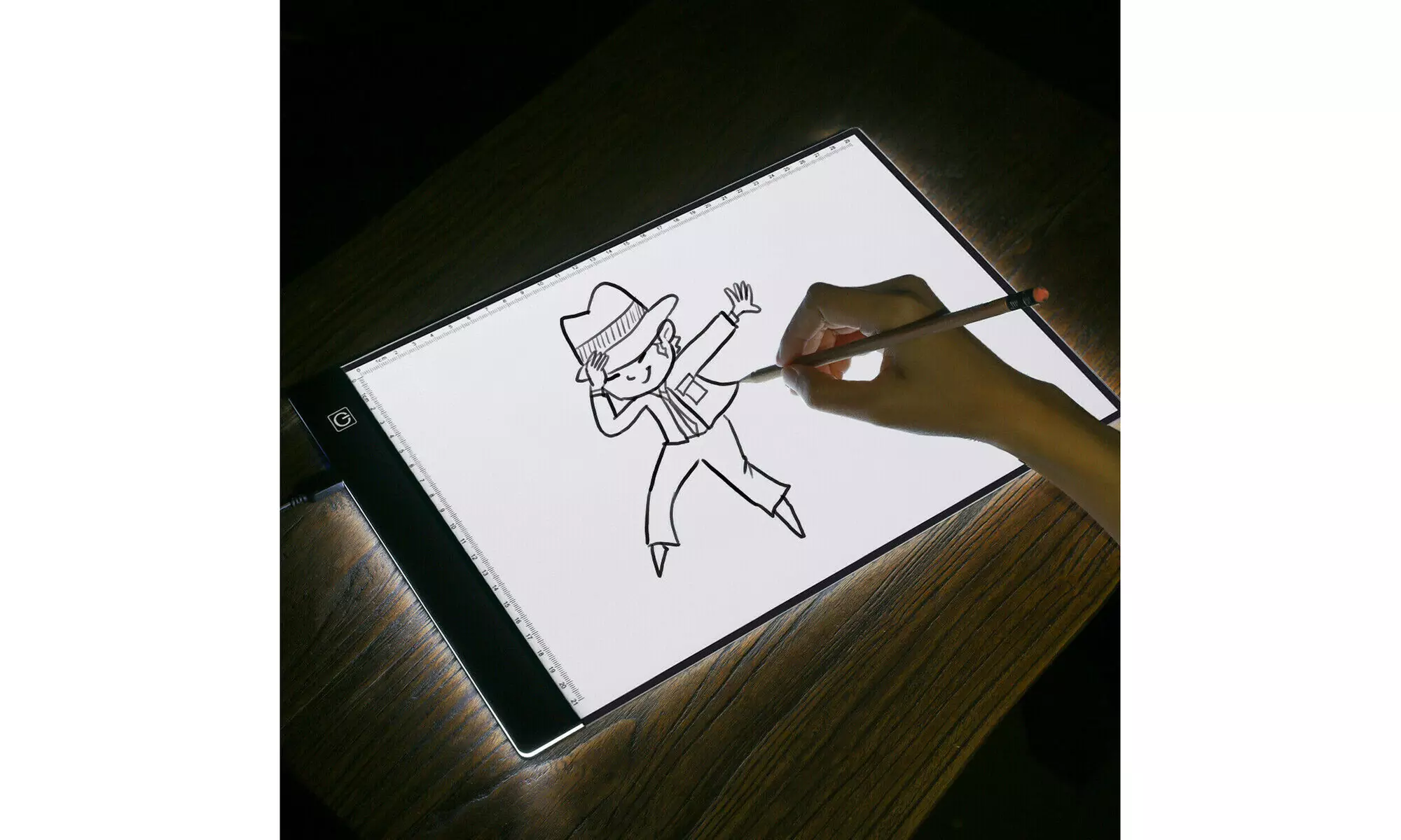 A4 USB LED Artist Tattoo Stencil Board Light Box Tracing Drawing Board Pad Table - Primary Image
