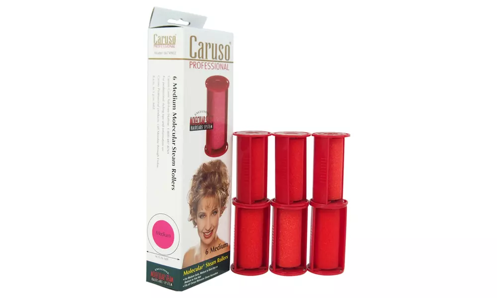 Caruso Professional Molecular Steam Rollers - Model-0674902 - Red - Primary Image