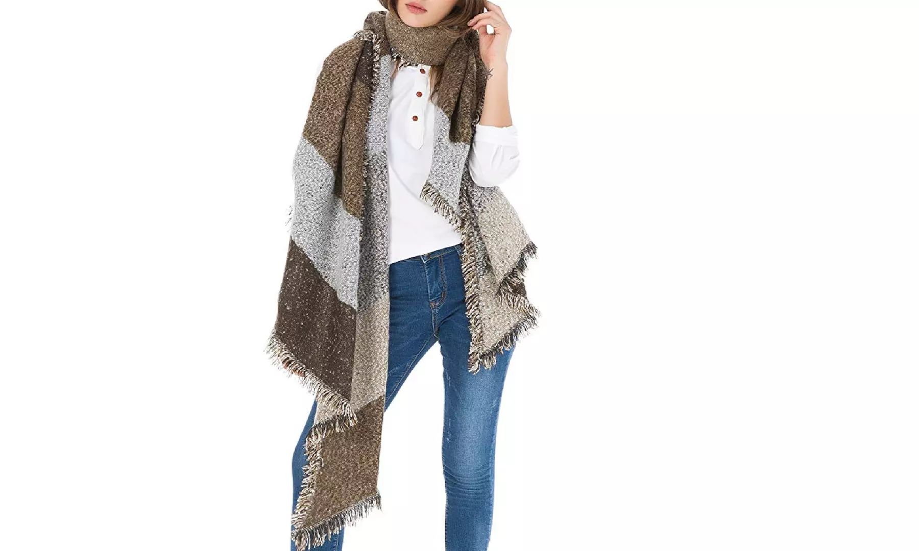 New Arrival Women's Oversized Soft Blanket Scarf Scarves - 3 Color - Second Medium