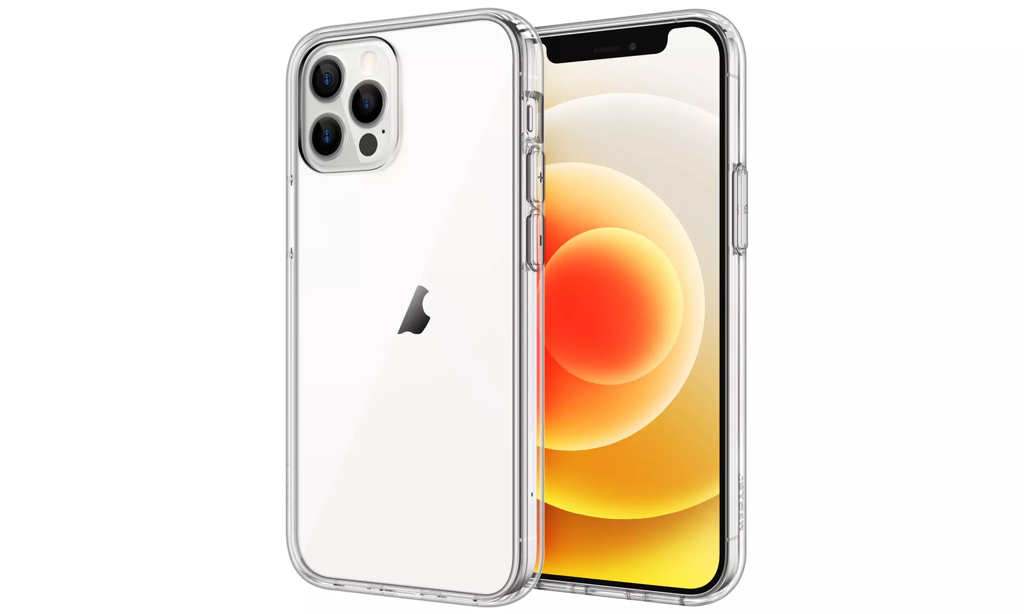 JETech Case for iPhone 12/12 Pro 6.1-Inch Shockproof Bumper Cover Clear Back