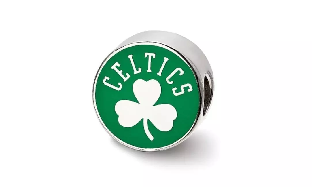 LogoArt SS500CEL Sterling Silver NBA Boston Celtics Enameled Logo Bead - Primary Image