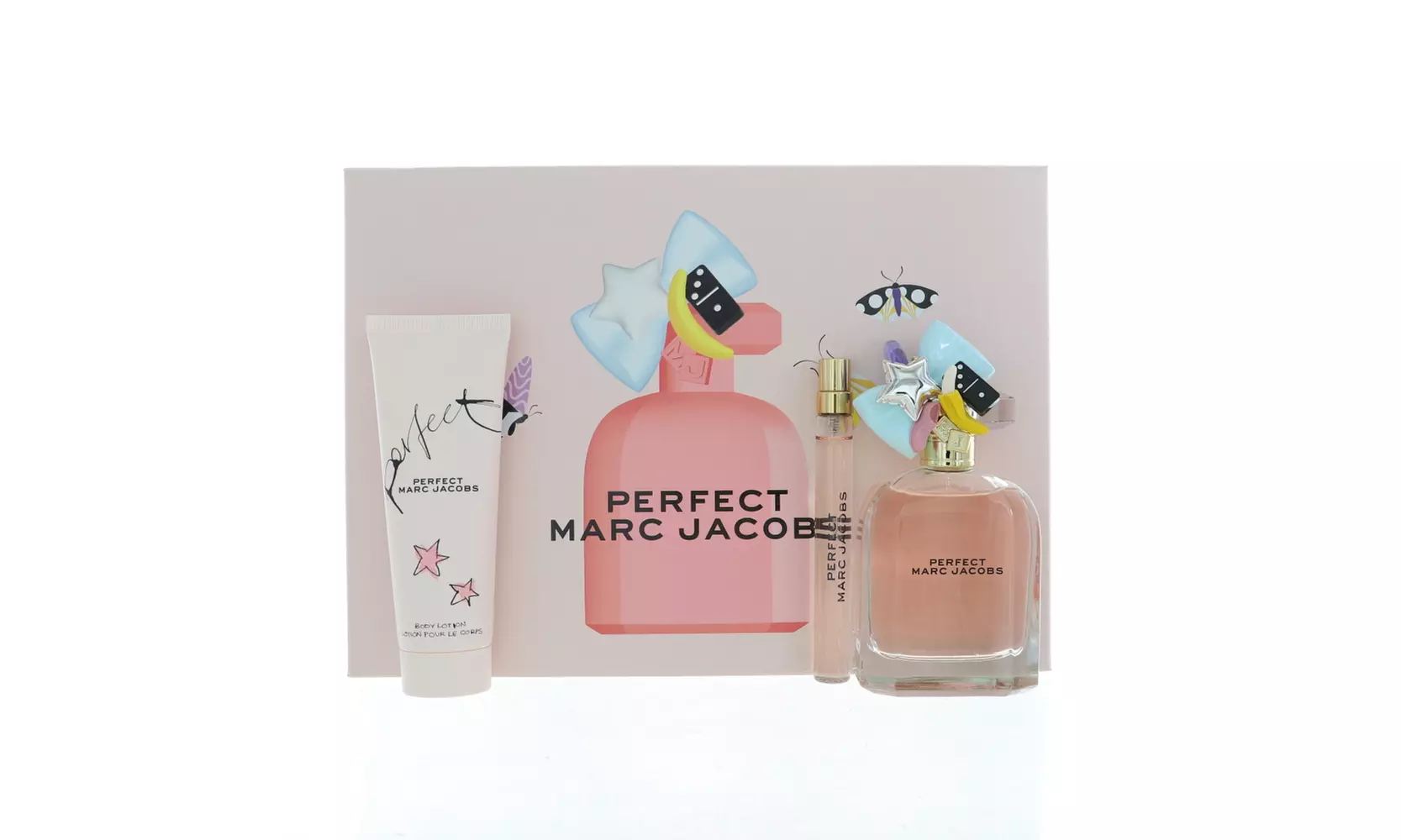 Marc Jacobs Perfect By Marc Jacobs 3 Piece Gift Set - 3.3 Oz Eau De Parfum Spray