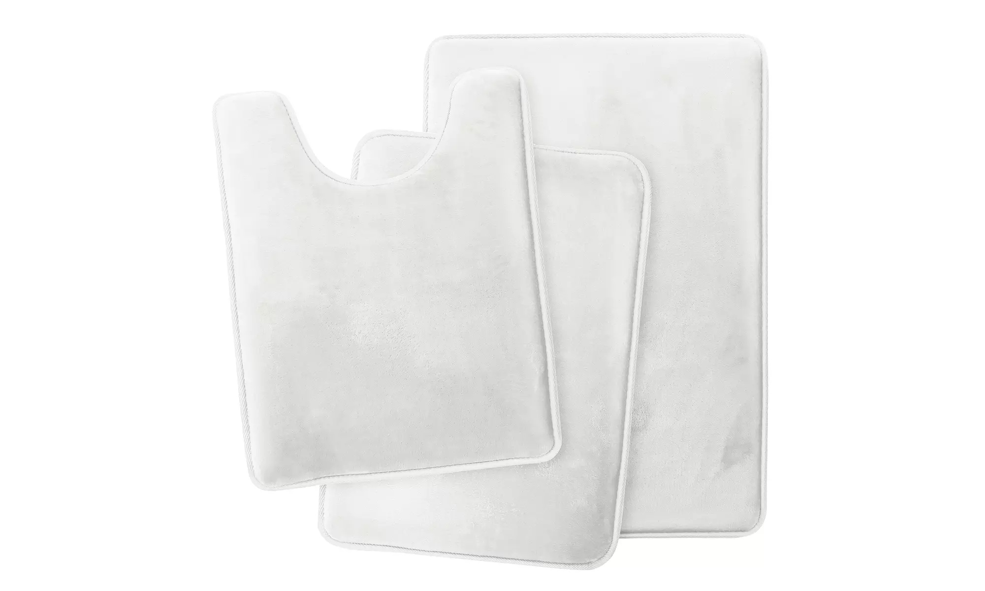 Memory Foam Bathroom Rug Set, Contour, Large, Small or 3-Piece Bathroom Mat Set
