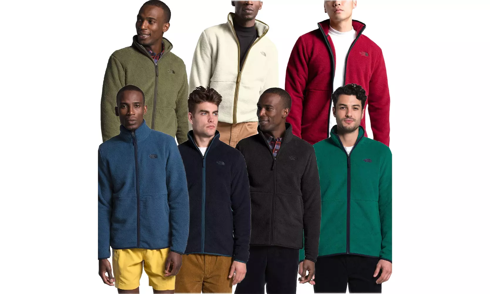 The North Face Men's Sweatshirt Long Sleeve Dunraven Sherpa Full Zip Sweater - Primary Image