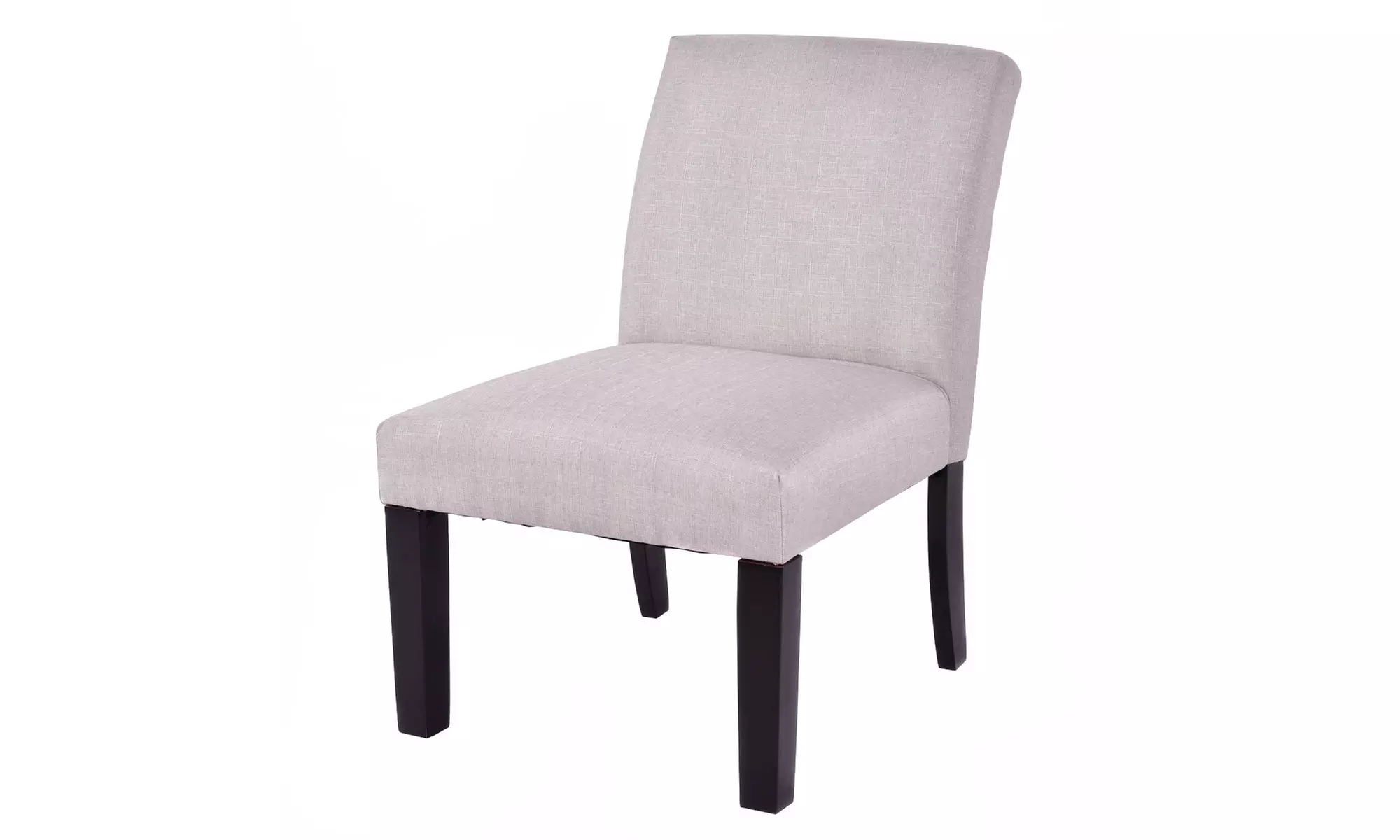Fabric Wood Armless Slipper Dining Sofa Chair Upholstered Living Room Furniture - Primary Image