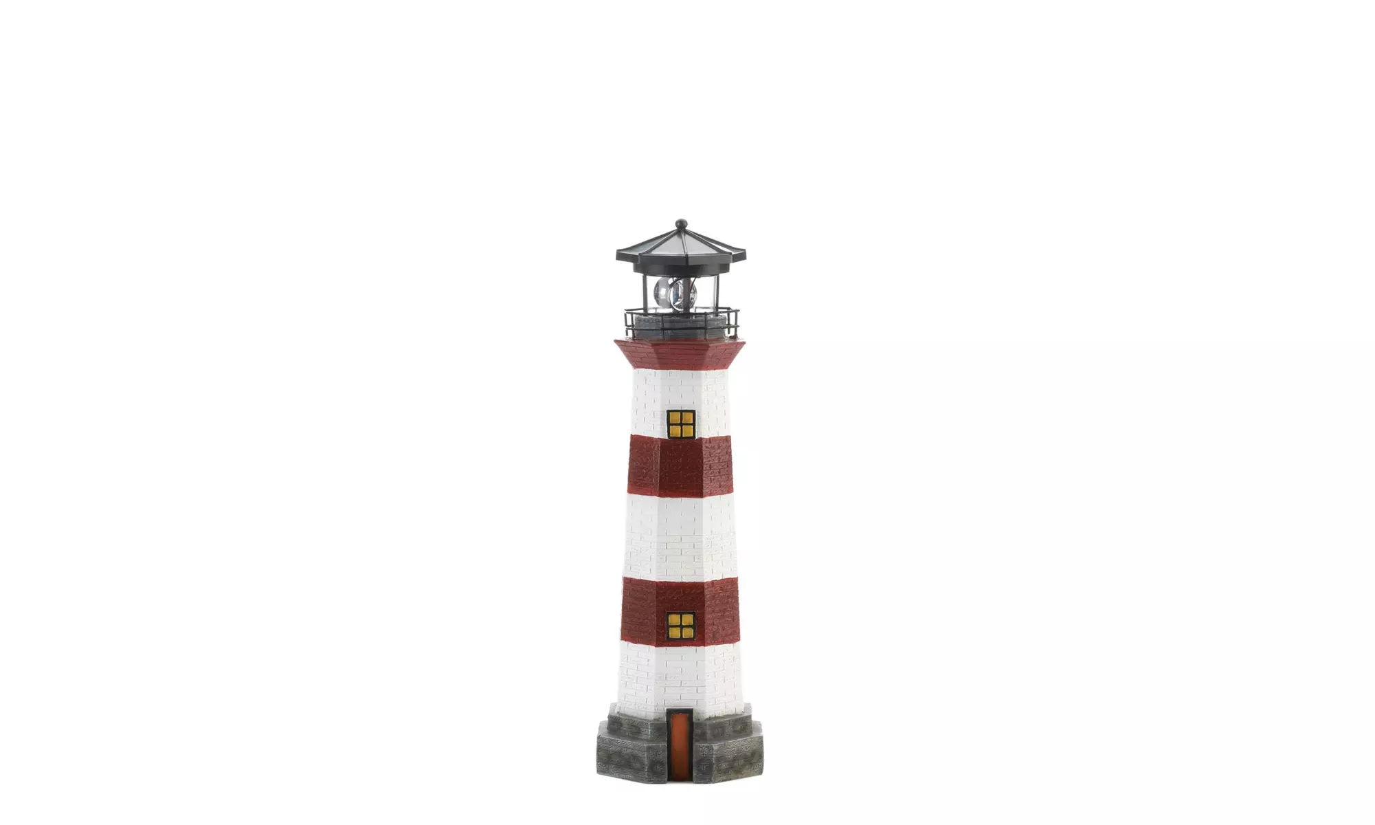 Nautical Spinning Lighthouse Garden Statue Solar Powered LED Light 16" tall  - Second Medium