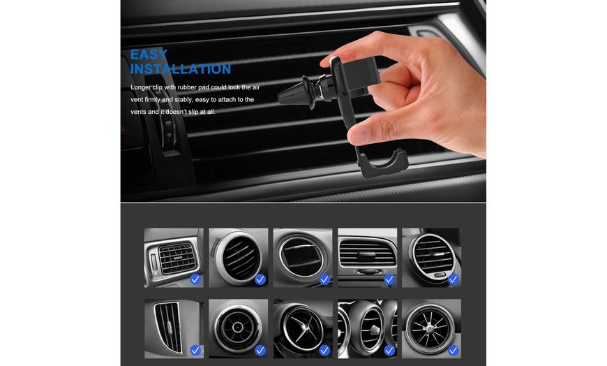 Image 5: Magnetic Car Phone Mount Strong Air Vent Stand Cell Phone Holder Car Mount