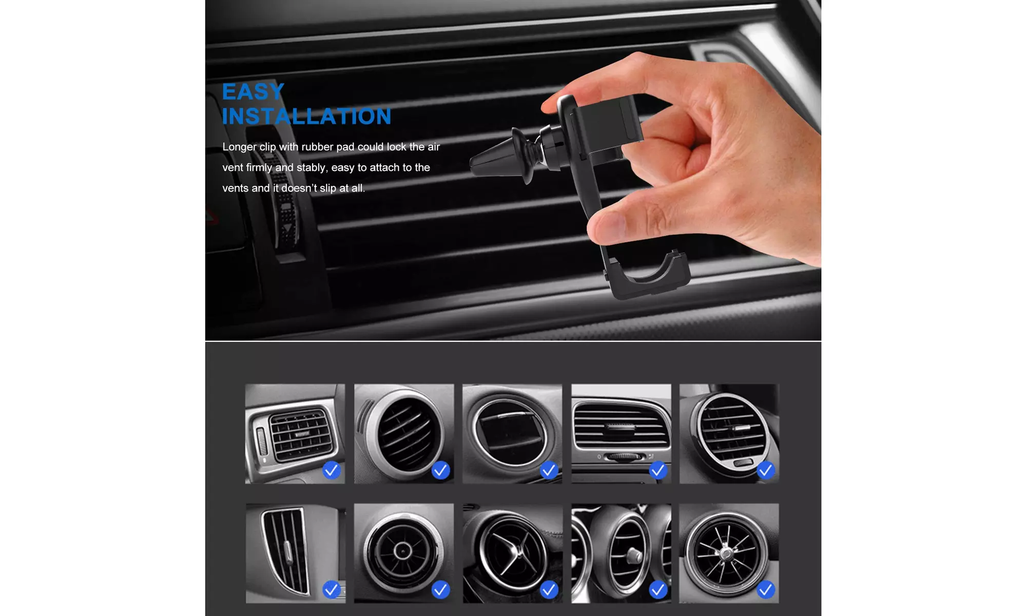 Magnetic Car Phone Mount Strong Air Vent Stand Cell Phone Holder Car Mount