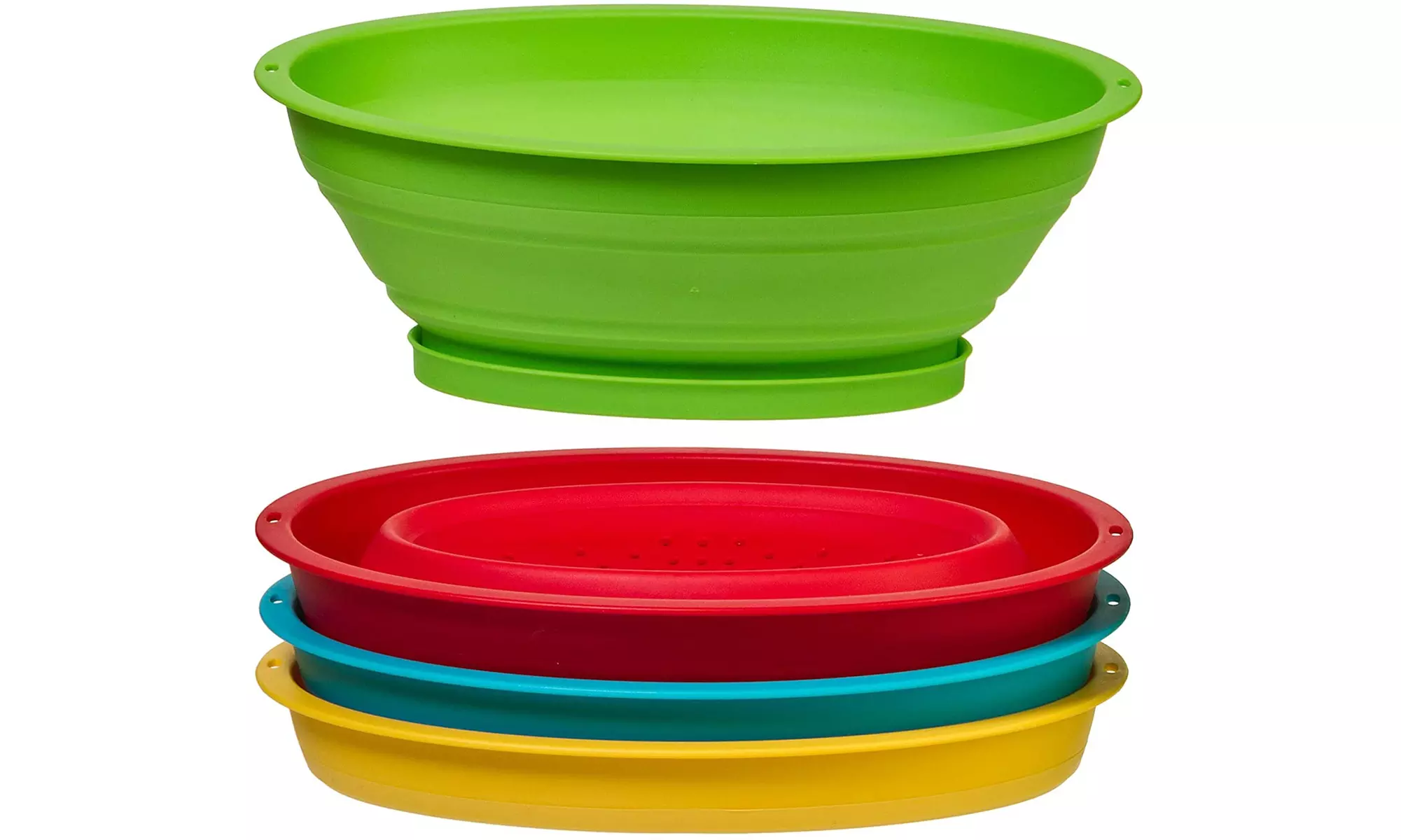 PROGRESS INT - Collapsible Mini Colander - Multi-Colored - 4 Pack - Primary Image