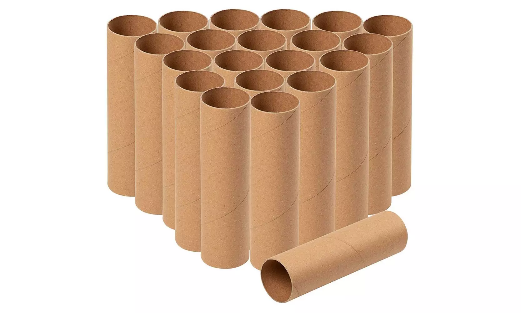 24-Pack Cardboard Tubes Craft Rolls Empty Toilet Paper for Kid Art, Brown 5.9" - Primary Image