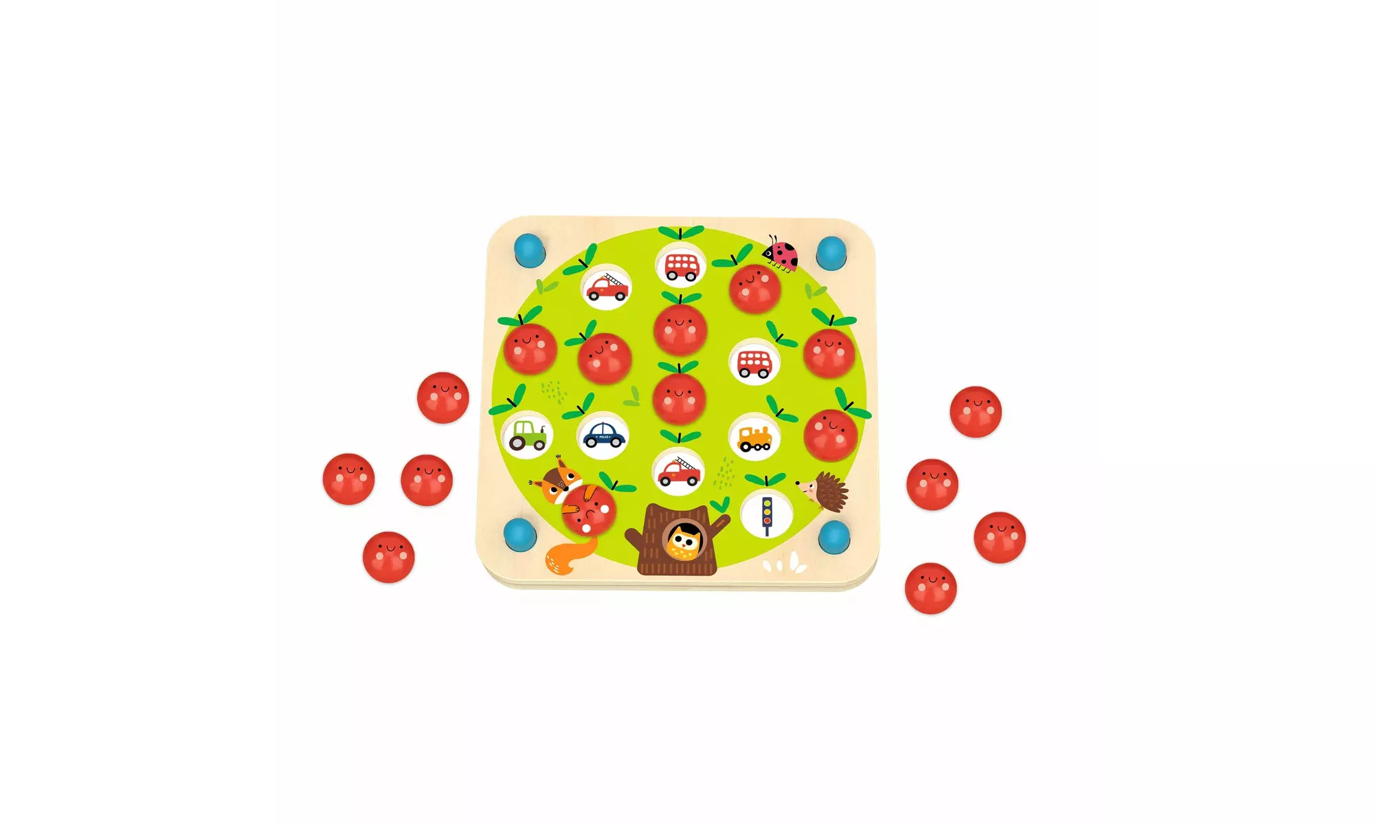 Zummy 23 Pieces Memory Toddler Game Toys - Apple Themed - Primary Image