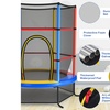 Image 32: Costway Youth Jumping Round Trampoline 55'' Exercise W/ Safety Pad Enclosure