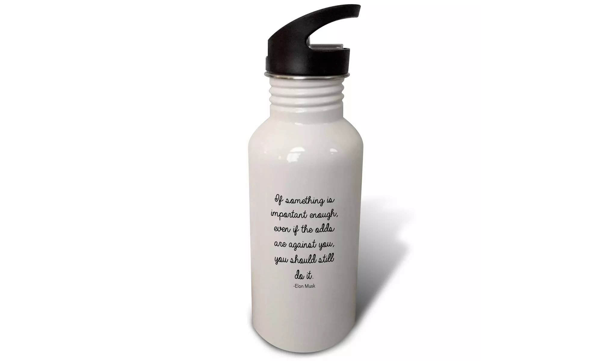  Straw Water Bottle ELON MUSK INSPIRATIONAL QUOTE  - Primary Image