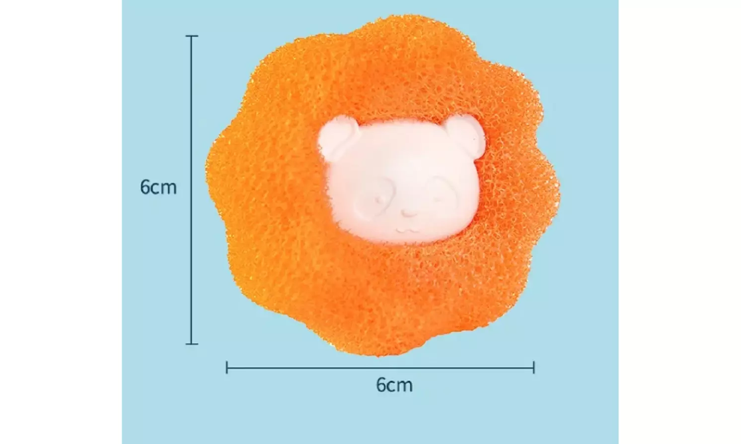 8 Ps Pet Hair Remover Ball-Reusable Laundry Sponge Dryer Anti-Winding Adsorption