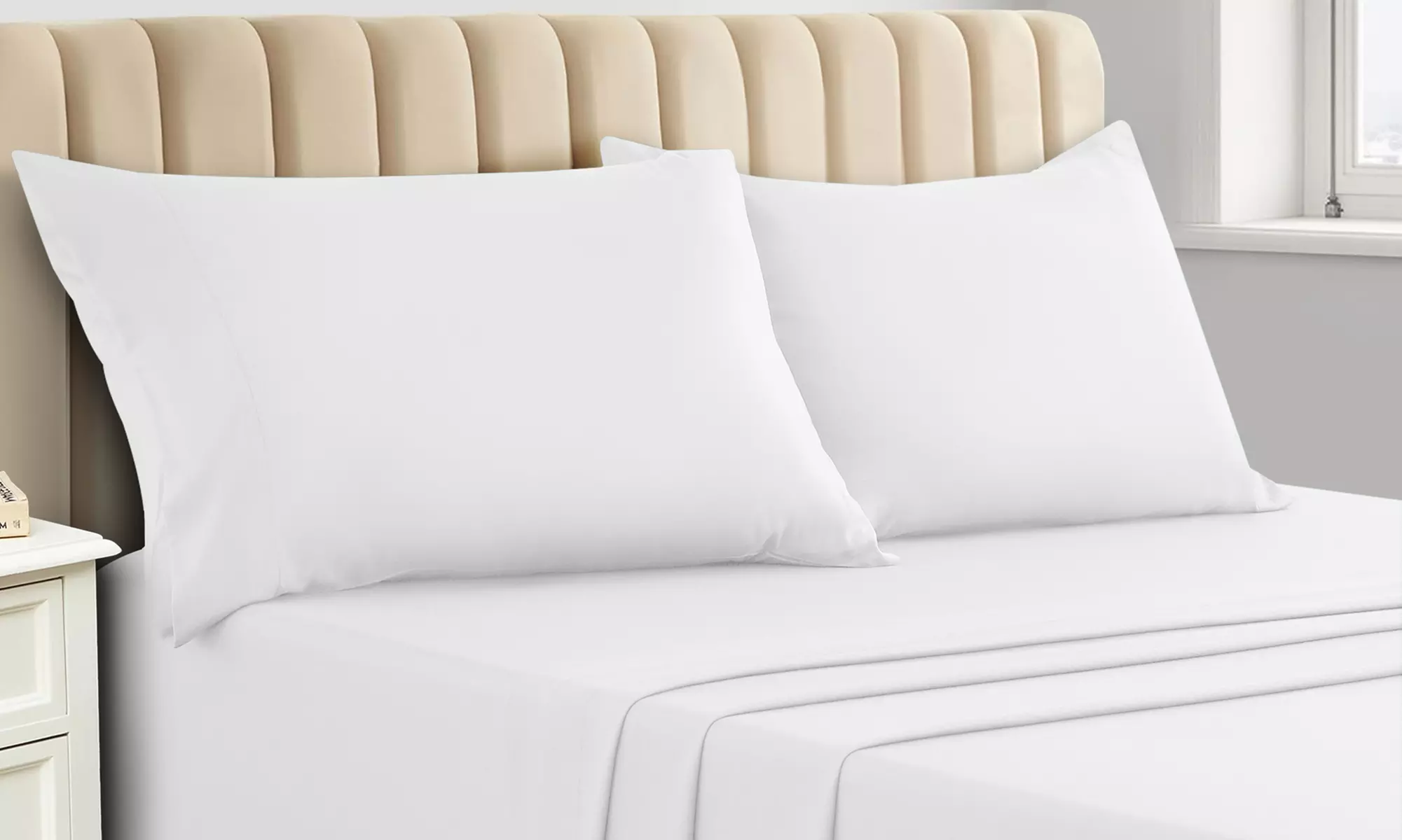 Lux Decor Luxurious Bamboo 4PC Bed Sheet Set Deep Pocket Super Soft Cool Bedding