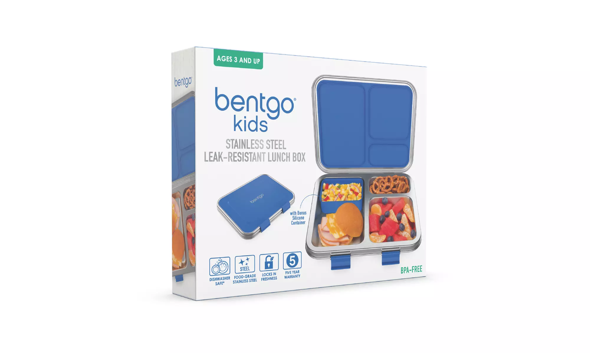Bentgo Kids Stainless Steel Leak-Resistant Lunch Box