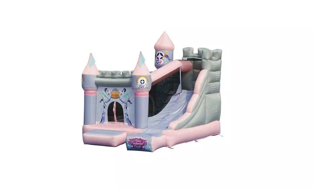 Kidwise KWSS-PR-205 Kidwise Princess Enchanted Castle With Slide Bounce House - Primary Image